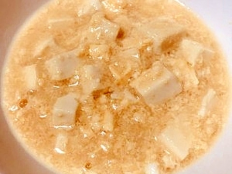 母親の介護食・嚥下食にかき玉あんかけ豆腐